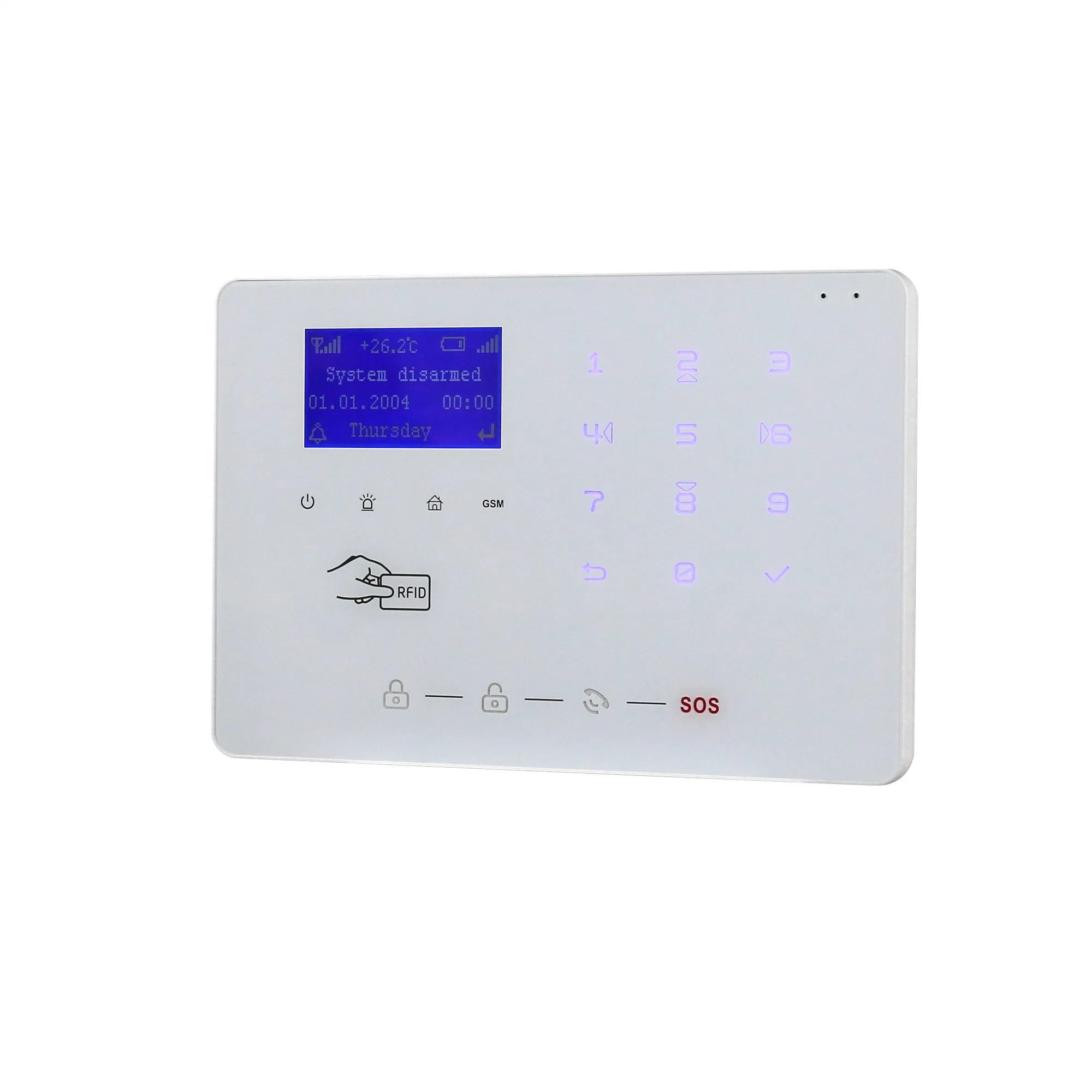 Factory Wholesale/Supplier WiFi+4G/3G/2g GSM Home Burglar Security Alarm System with Tuya Smart Life APP Remote Control