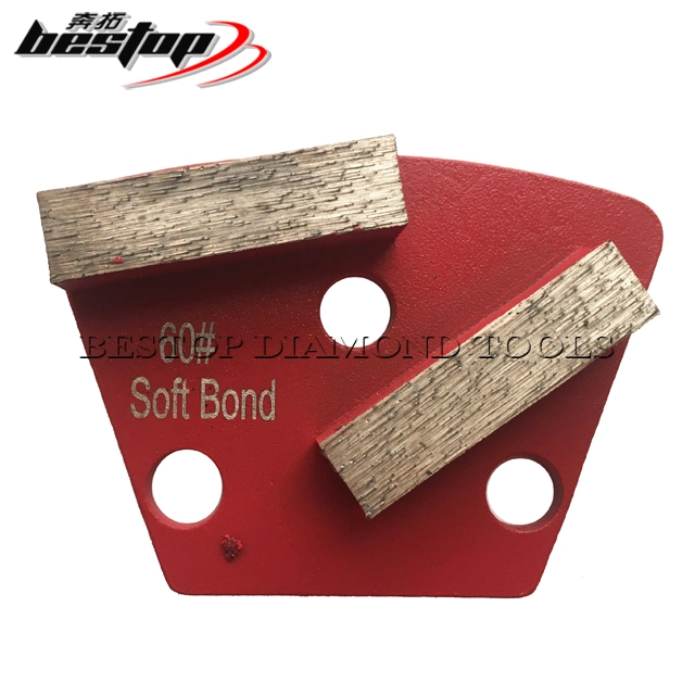 Trapezoid Concrete Floor Diamond Grinding Segments 40X10X10mm