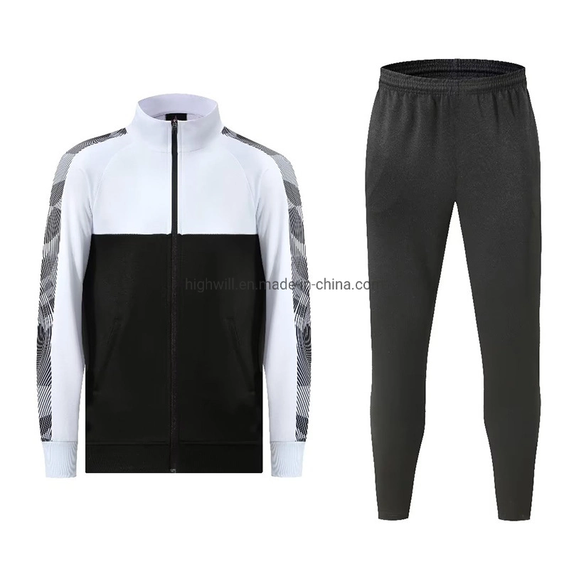 Sports Wear Zip Jacket Sweater Textile Clothing Clothes Polyester Fabric for Kids and Men Spring Autumn Wholesale/Supplier