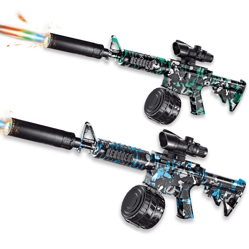 2023 Splatrball Spielzeug Automatisch Voll Graffiti Spielzeug Bb Gun Wasser Gel Bullet M16A4 Splatter Ball Gun mit Tracer Light Up