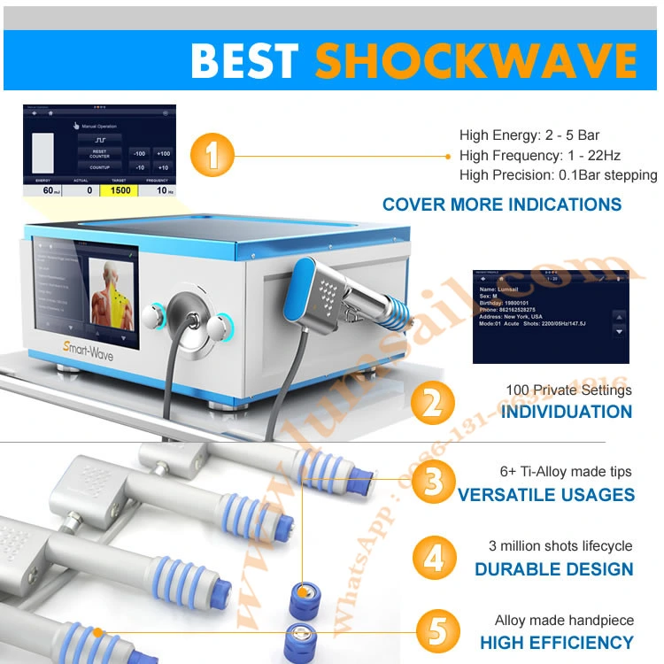 Smartwave Eswt Shockwave Machine Eswt for Pain Treatment Shockwave Equipment