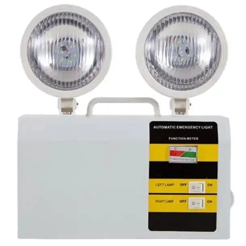 2*12PCS LED 2835SMD إضاءة طوارئ LED بلاستيكية عالية السطوع بتقنية FIE مصباح طوارئ ببقعة مزدوجة مع RoHS CE