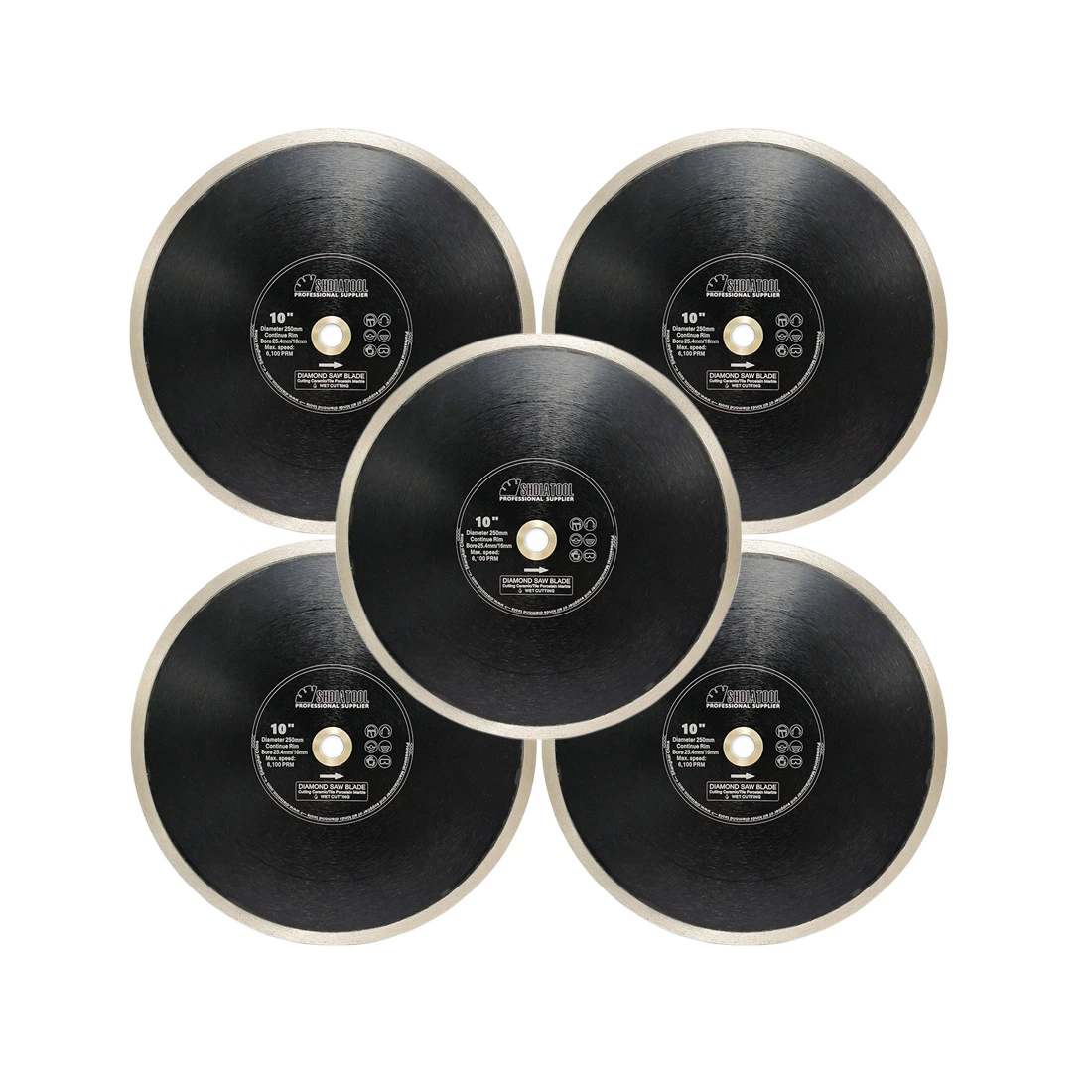 4'' Hot Pressed with 8mm Working High Continue Rim Diamond Saw Disk