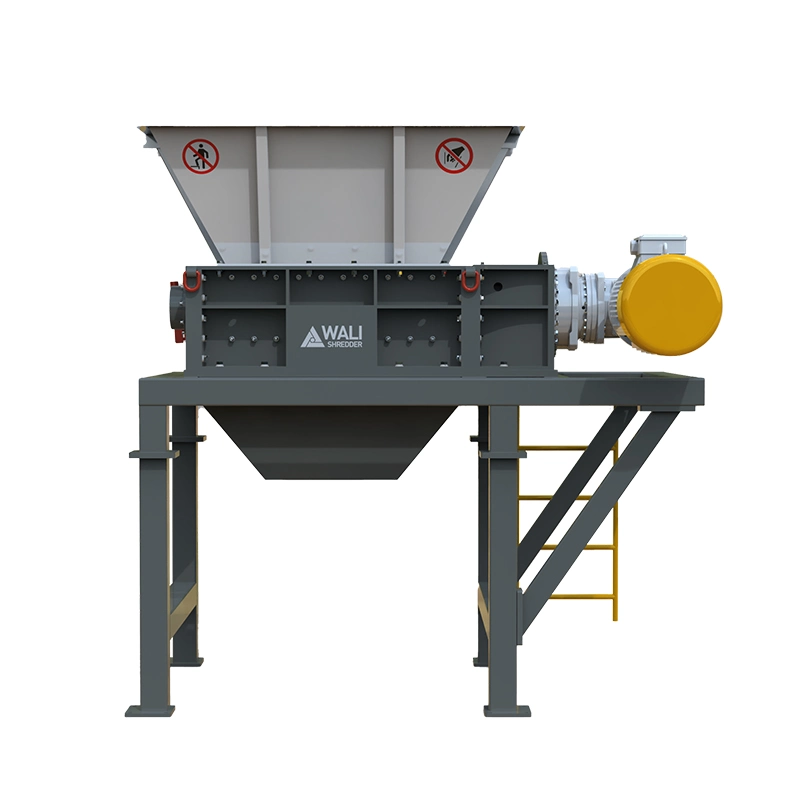 Industrial Double Shaft Shredder Machine for Cans Vegetable Carton PCB Recycling