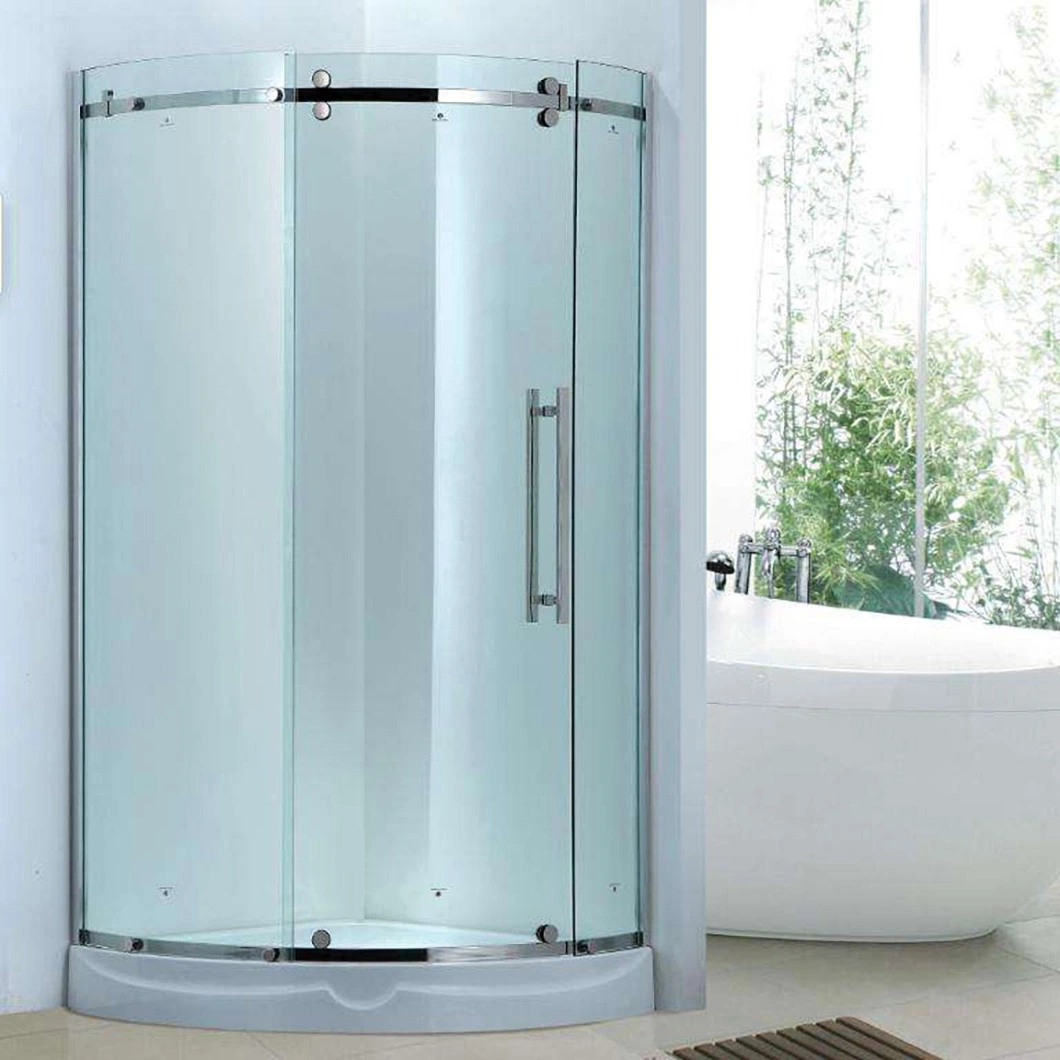 Qian Yan douche 36X36 Boîtier en acier inoxydable de luxe supérieure de la Chine Frameless douche boîtier en acier inoxydable 304 de la Fabrication de luxe bain douche