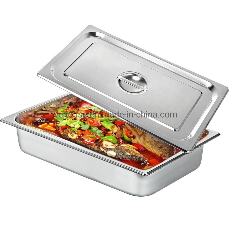 We House 1/2 Stainless Steel Gn Pan Steam Table Hotel Kitchen Pans Full Size Gastronorm Container
