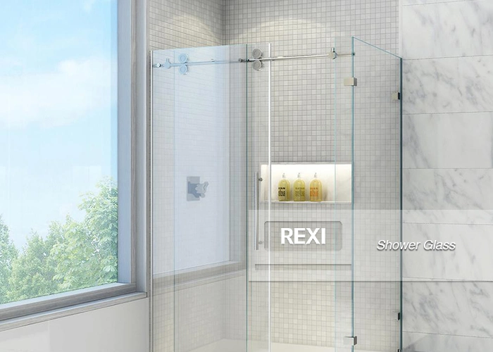 CE certified 8mm 10mm 12mm frameless sliding shower glass doors