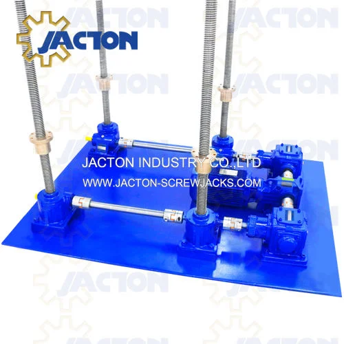 We Can Supply Precise, Reliably Worm Gear Screw Jack Systems Configured Jacking Drive Units, Connecting Shafts, Mitre Gear Boxes, Motors, etc.