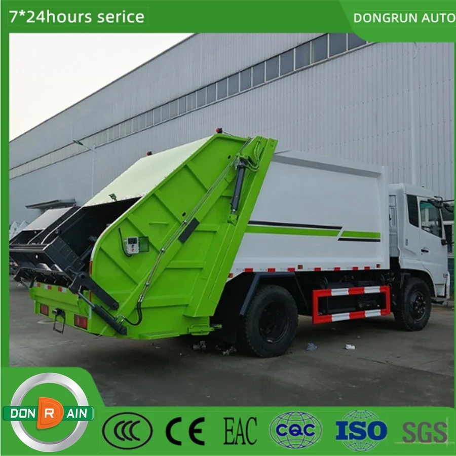 New Model Manufacturer China 6X4 4X2 Small Middle Size 68/10/12/15 Cbm Waste Garbage Collection Compressor and Delivery Rubbish Bin Garbage Truck