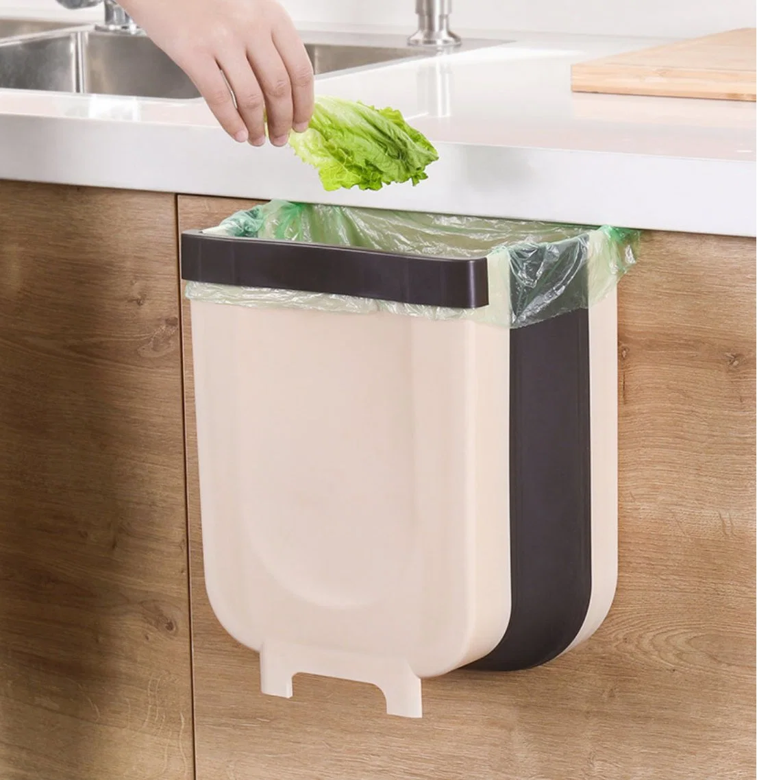 Оптовая торговля 2021 кухонные инструменты Hotsale Waste Bin монтироваться на стену Basura Plegable Корзина Ваша корзина пуста может