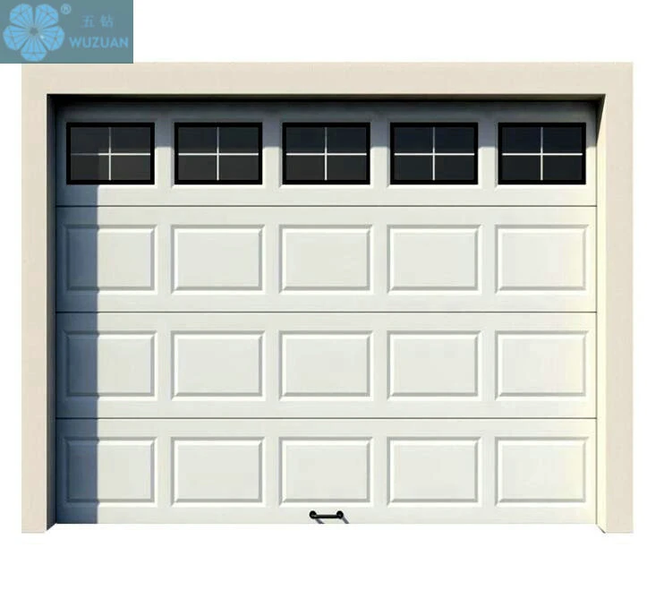 White High Quality Aluminium Panels Electric Automatic Overhead Sectional Garage Door Modern Aluminum Tilt Panel Lift Single Garage Doors