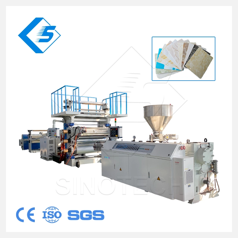 Plastic Artificial Faux Strip Thick Board PP PE PC ABS Hollow Making PVC Marble Sheet Production Line