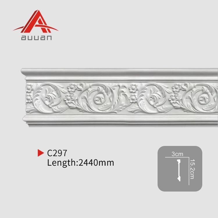 Factory Price PU Foam Cornices Moulding for Villa Decorative