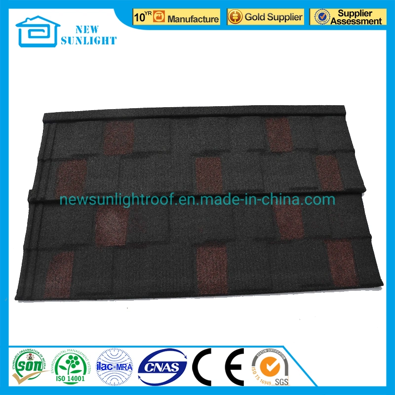 Hot Sale in Kenya Nigeria Ghana Stone Coated Steel Roofing Tiles Metal