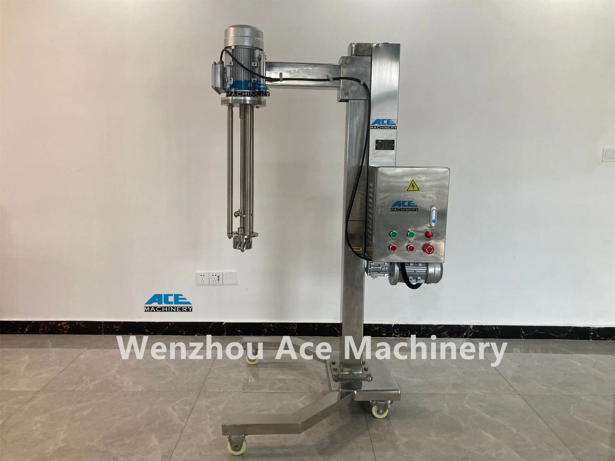 7.5kw Electric Lifting High Shearing Homogenizer Blender Mixer 500L Capacity 316L SS304 High Shear Homogenizer