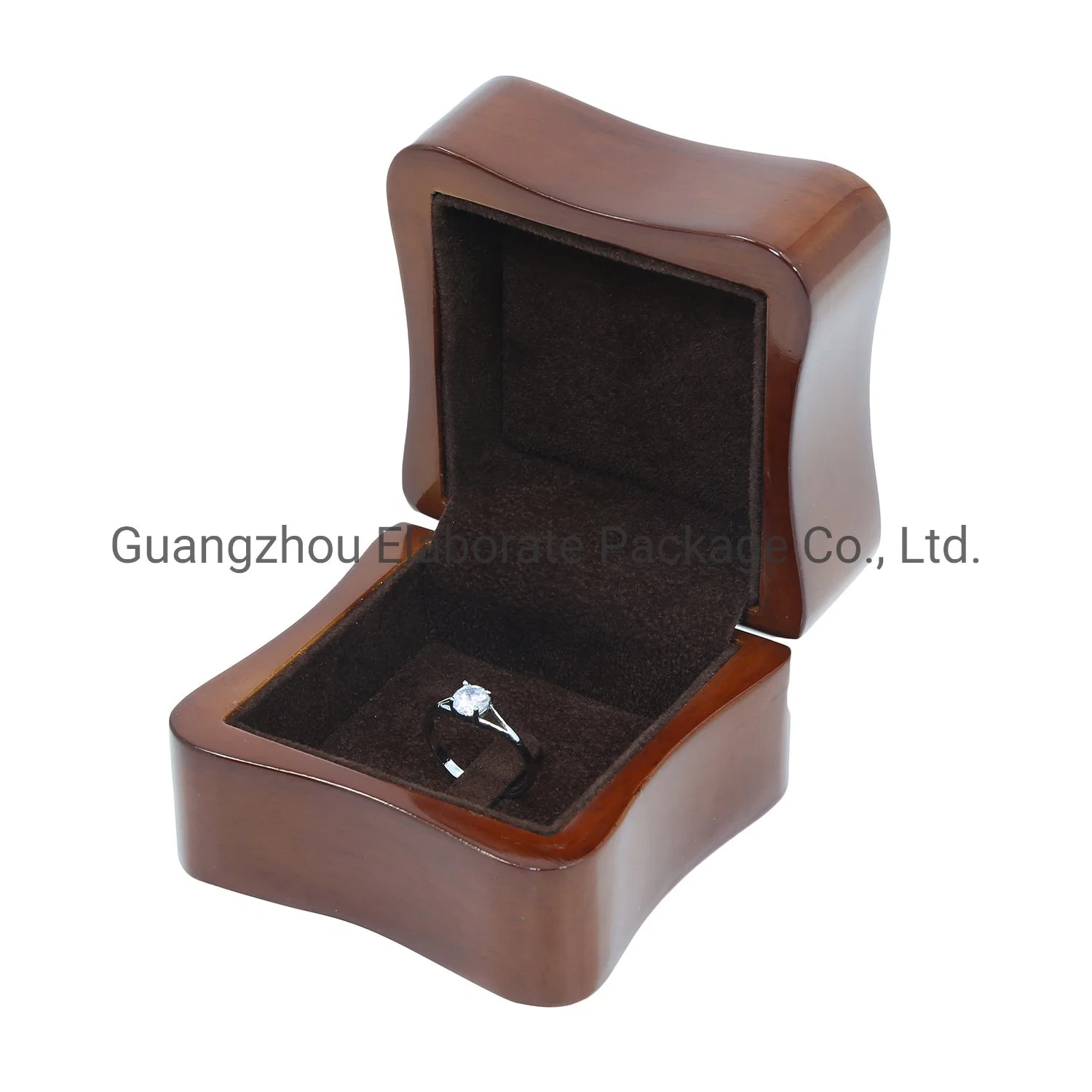 Unique Design Antique Small Real Wooden Jewel Packing Case Wedding Ring Gift Box Wholesale/Supplier