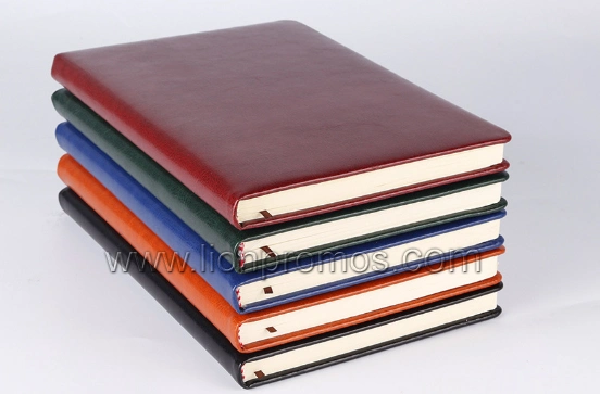 Corporate New Year Gift PU Leather Logo Embossed Note Book