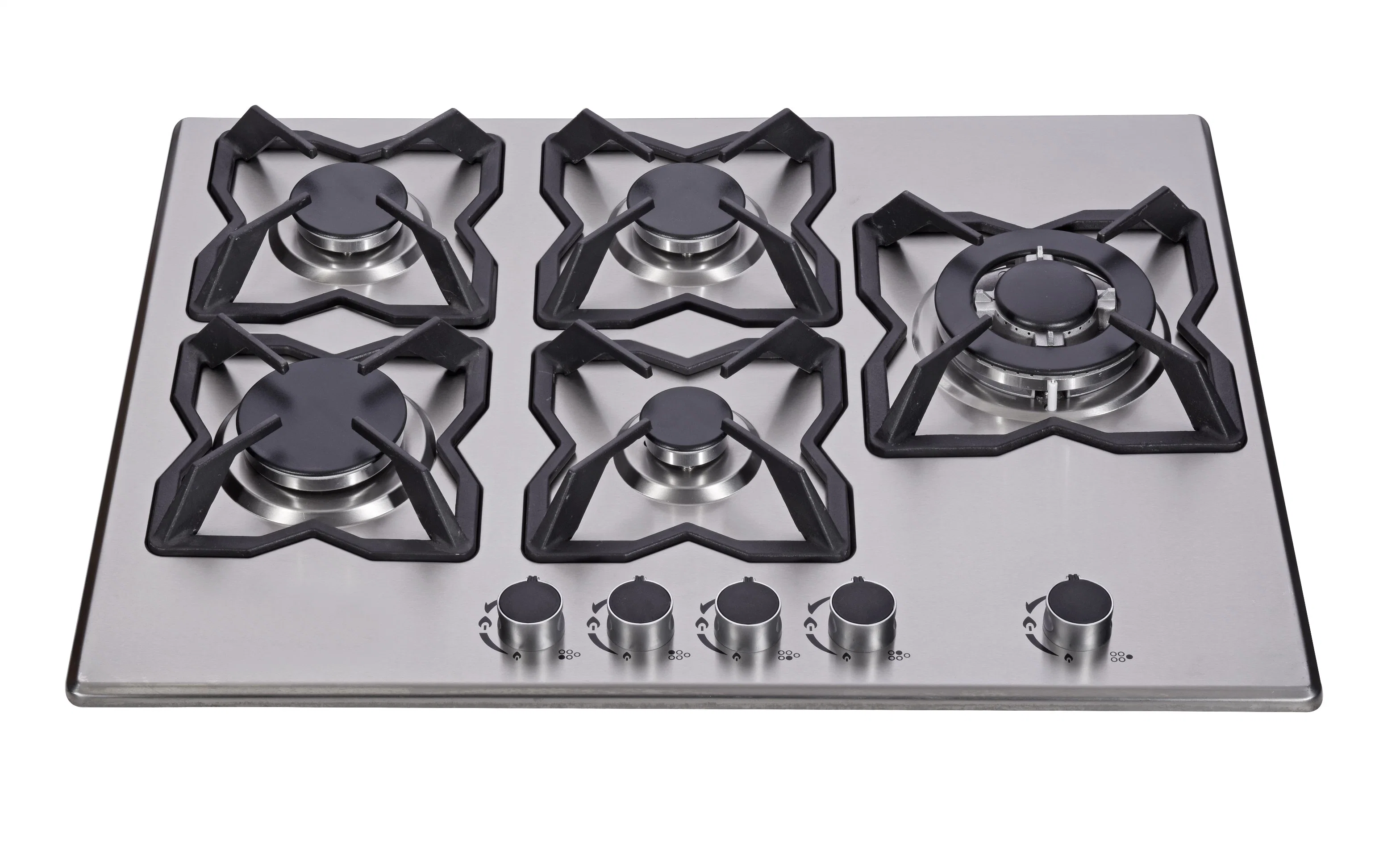 304 Level Stainless Steel Panel Gas Stove Kitchen Appliance (JZS65011)