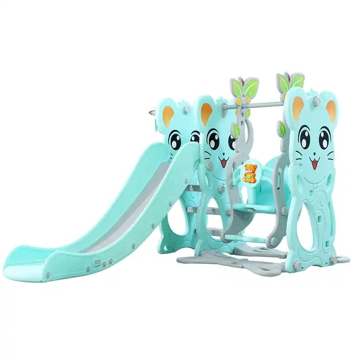 Children New Style Indoor Playground Baby Hot Sell Multifunctional Toys Kids Cheap Colorful Plastic Swing Slide