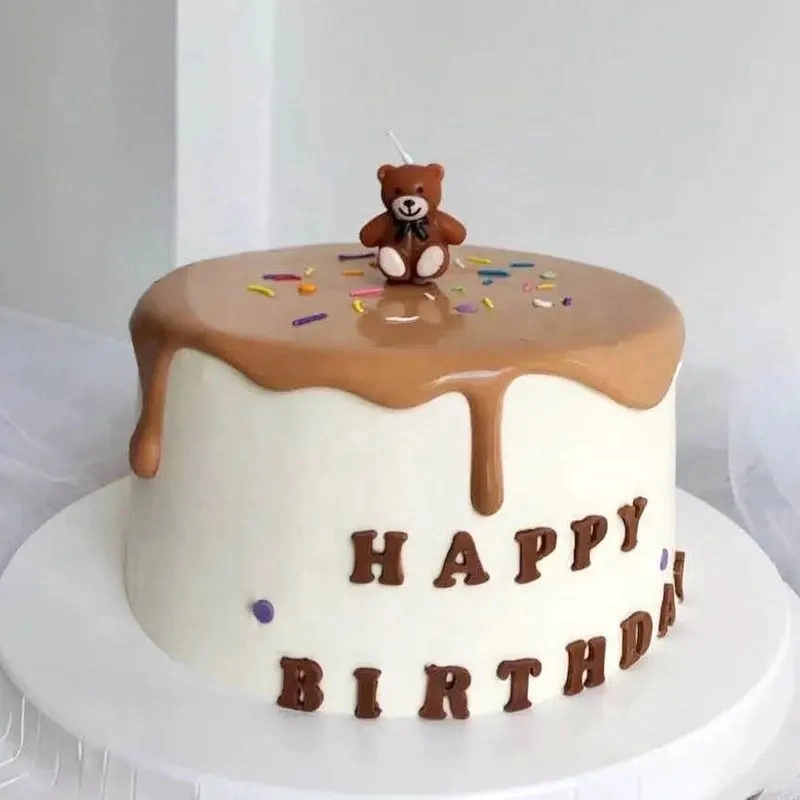 Koreanische ins Bär Kerze Cute Cartoon Kinder Geburtstag Party Kuchen Dekorkerze