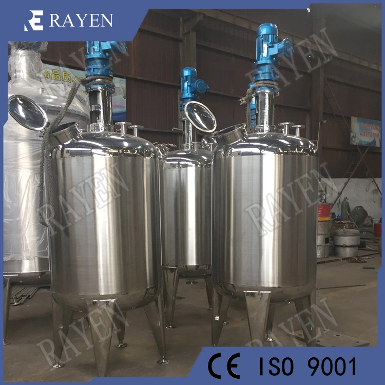 SUS304 Stainless Steel Industrial Tank Heated Mixing Vessel