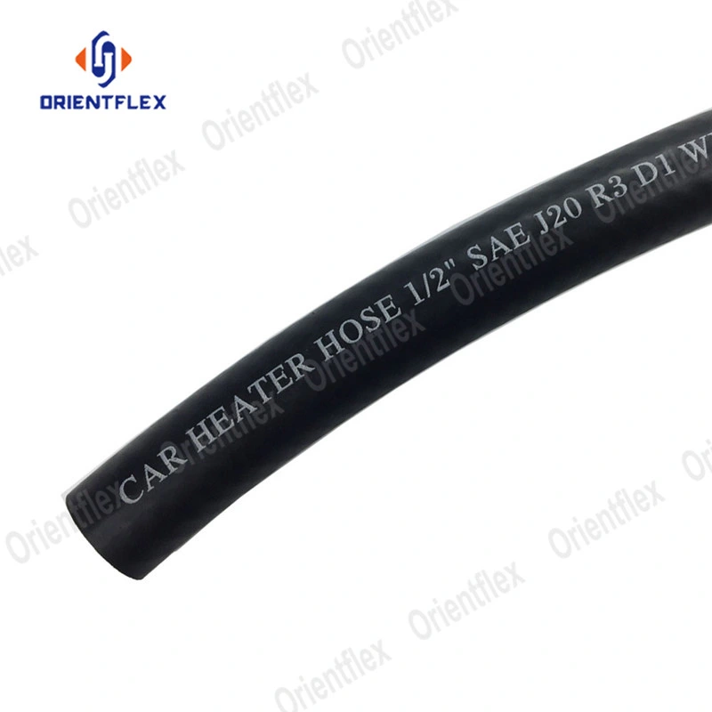 Black Automotive Auto Heat Resistant EPDM Braided Rubber Flexible Heater Hoses Hose for Cars