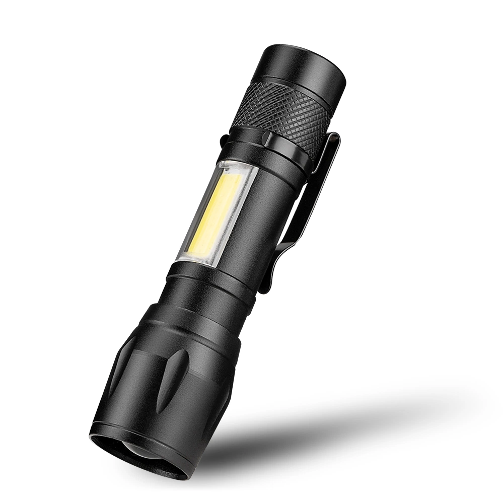 Mini Powerful Rechargeable LED Flashlight COB XPE Flash Light Torch for Outdoor