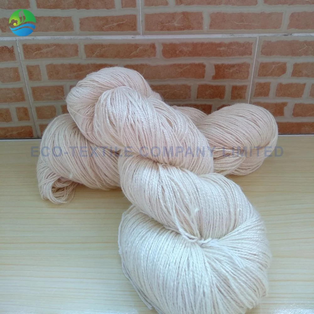 34nmx1 100% a/B/C Grade Bleached White Tussah Silk Yarn for Carpet