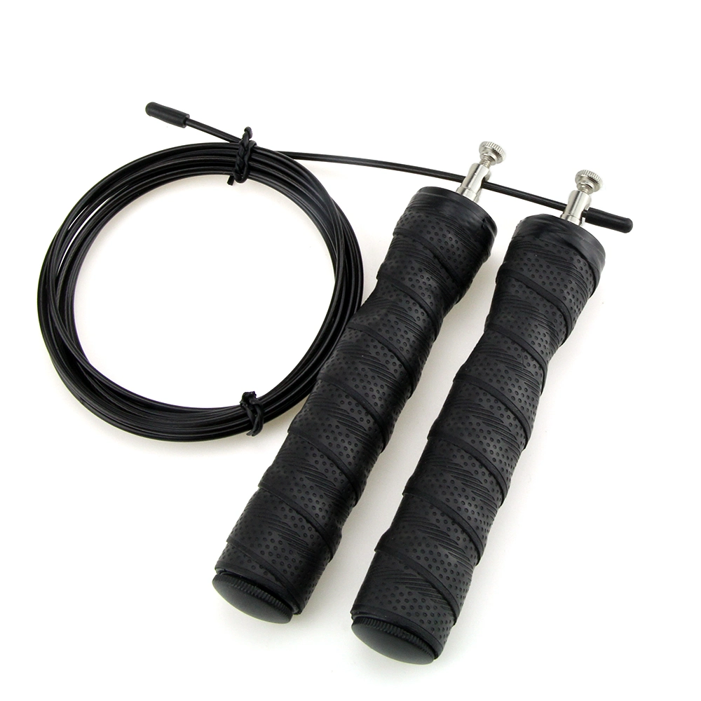 Aupcon Sweatband Handle Speed Premium Quality Adjustable Anti-Skidding Steel Wire Gym Sweat Absorb Jump Rope