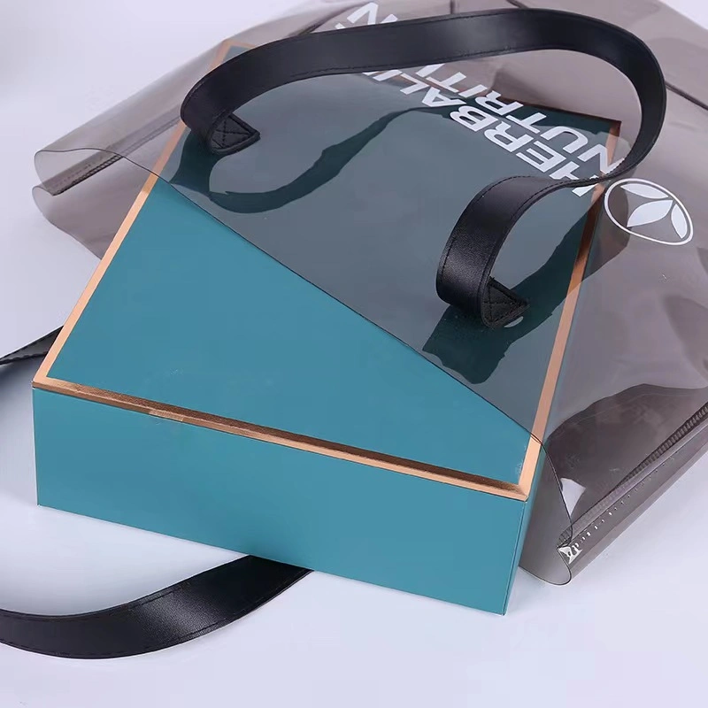 OEM / ODM Kunststoff transparent PVC Tasche Wasserdicht klare Strand Schultertasche Mit Logo Shopping Öko PVC Tragetasche