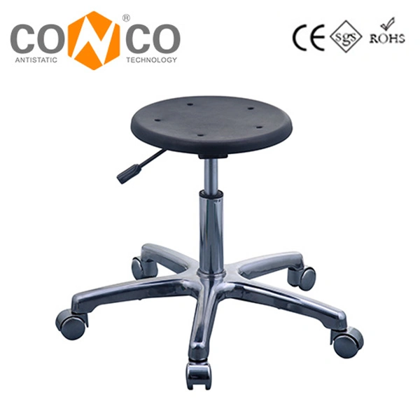 Laboratory Furniture Office Metal Adjustable Stool Lab PU Form Anti-Static Chair