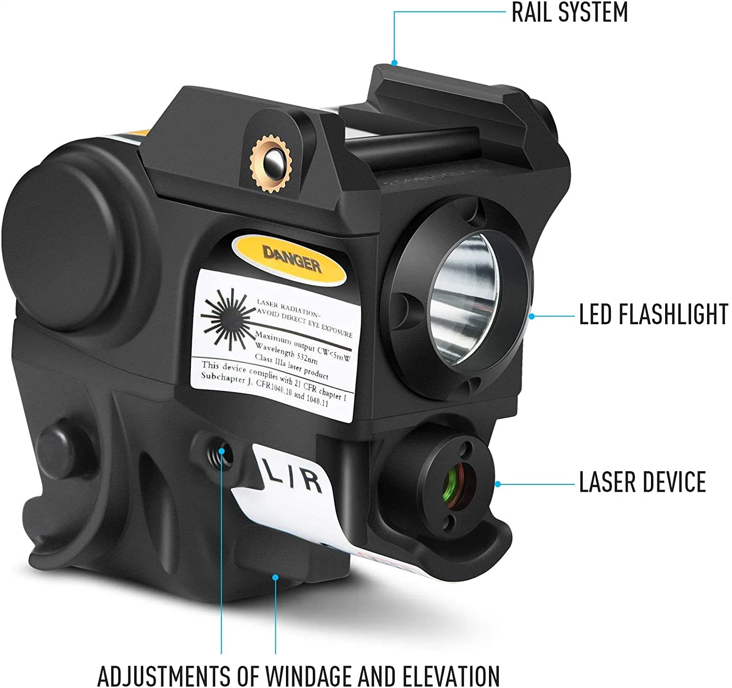 Green Laser Sight for Improved Visibility at Long Distances