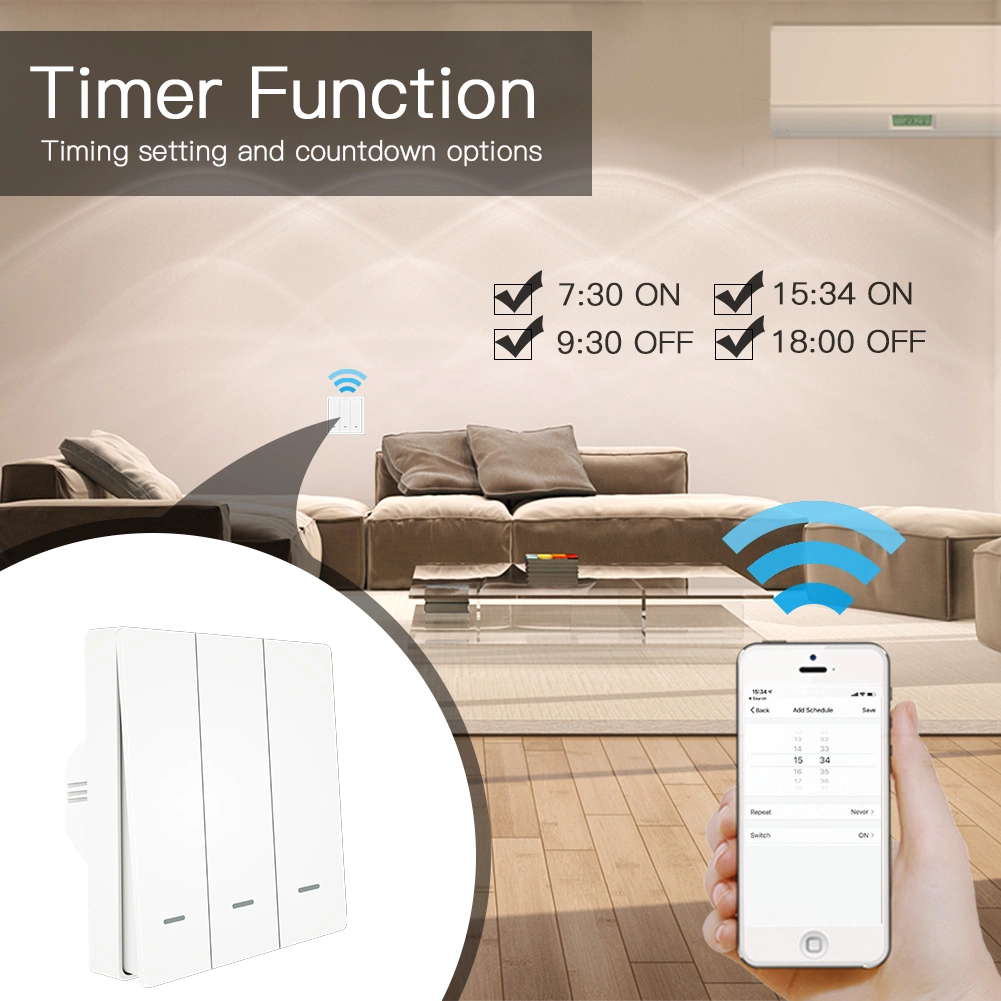 Smart Home Switch Tuya Light Switch WiFi RF433 Push Button Switches Wireless Remote Control Smart Home System