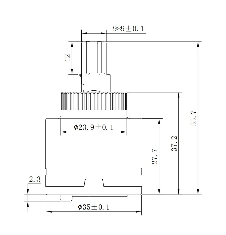 35mm Ceramic Valve Core Without Distributor (YLD35-17)