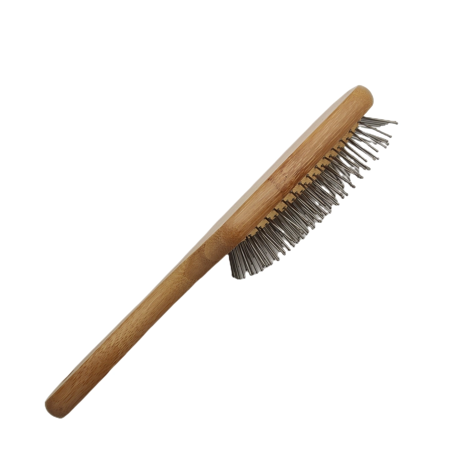 Factory Selling Paddle Customized Scalp Needle Bamboo Hair Brush and Comb Private Label Hair Brush