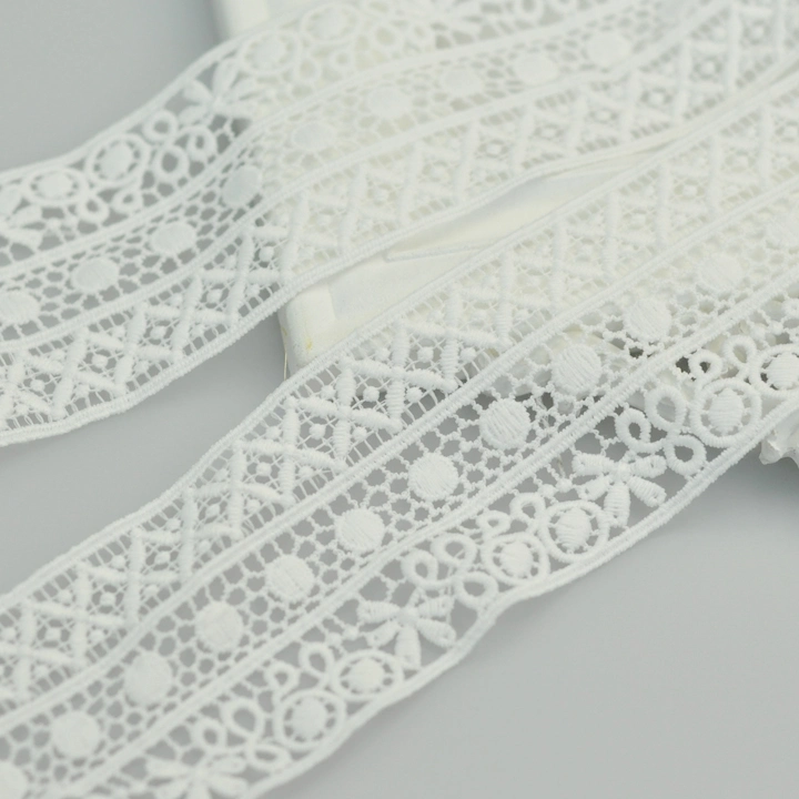 White Polyester Lace Trimming Garment Accessories