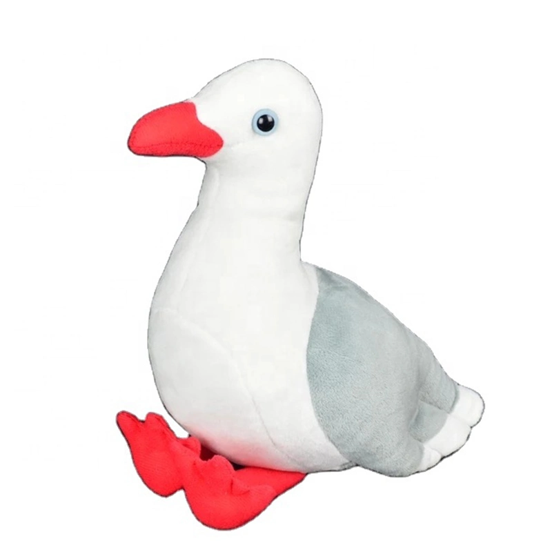 Индивидуального логотипа 15см очаровательный Bird фаршированные животных шикарные Чайка игрушка для поощрения