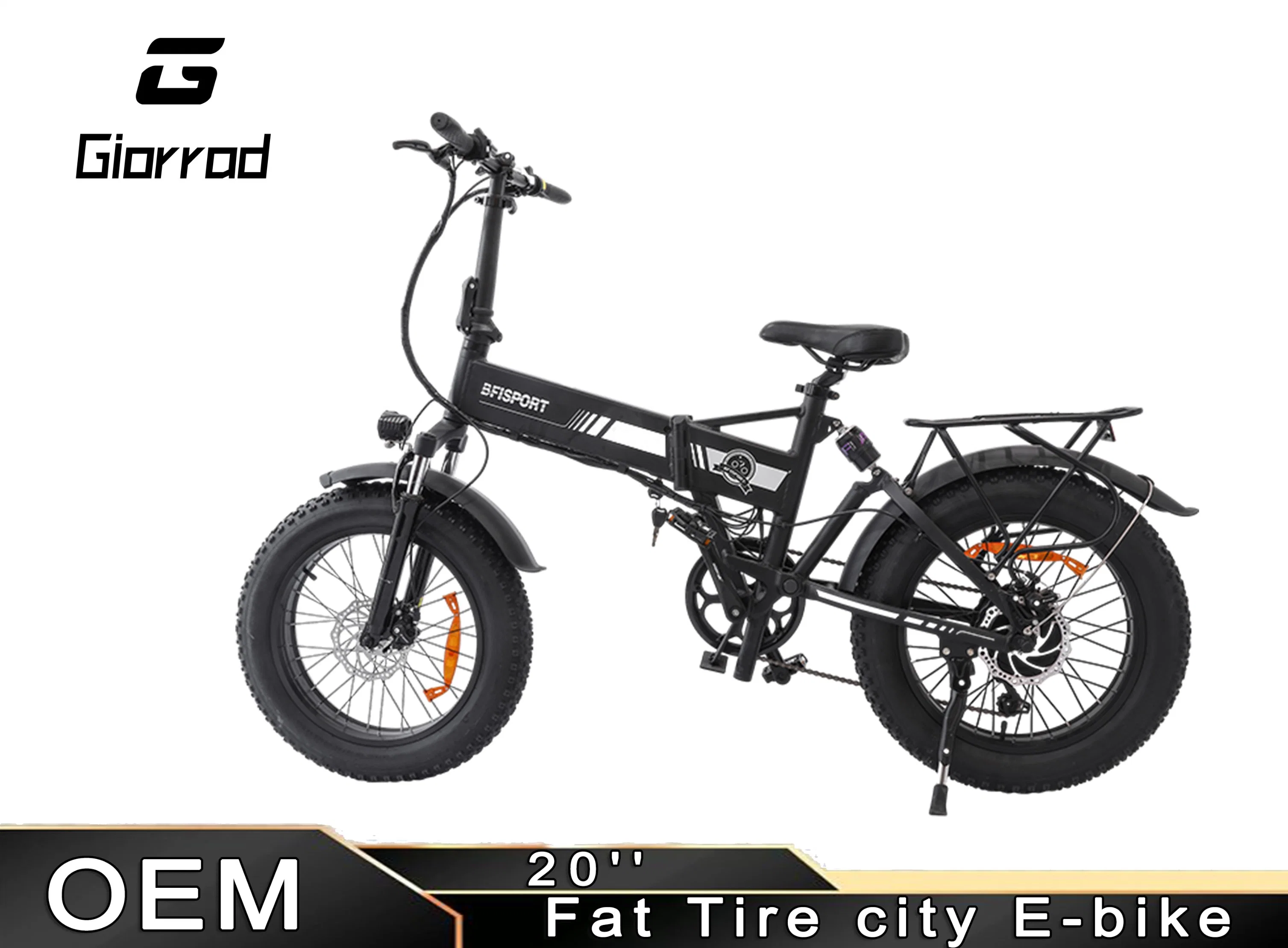 Bicicleta eléctrica plegable 48V 500W 25mph en moto nieve Pedal bicicletas ayudar E-Bikes