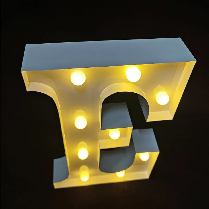 1FT/30cm Size Battery Operated LED Steel Metal Shell Marquee Letter Lights