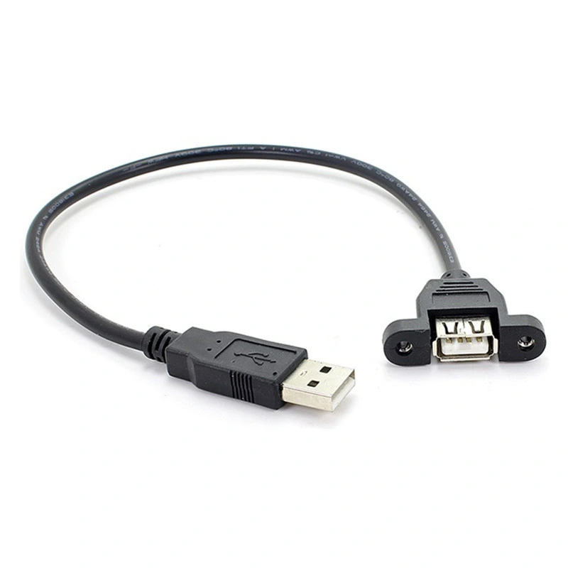 usb 2.0 3ft extension male to female usb ports adapter charger extension cable with Screw