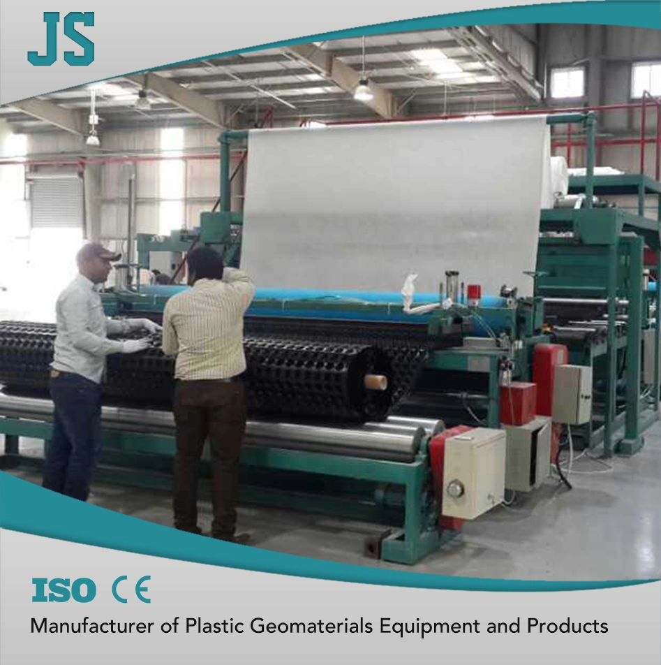 Plastic Drain Board Machine with Geotextile Lamination