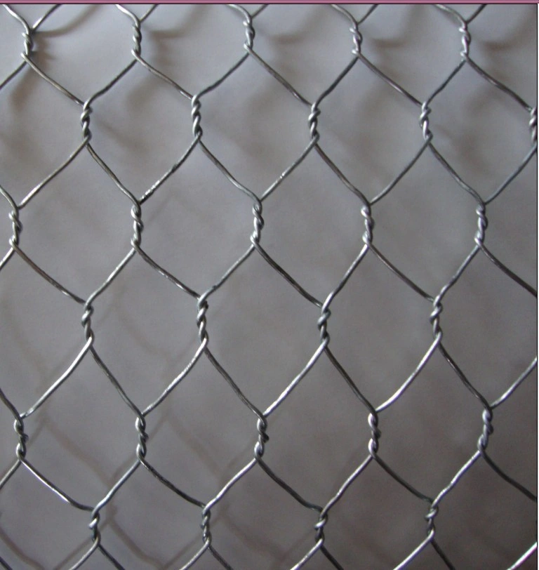 Hexagonal malla de alambre galvanizado Gabion Box Gabion para construcción