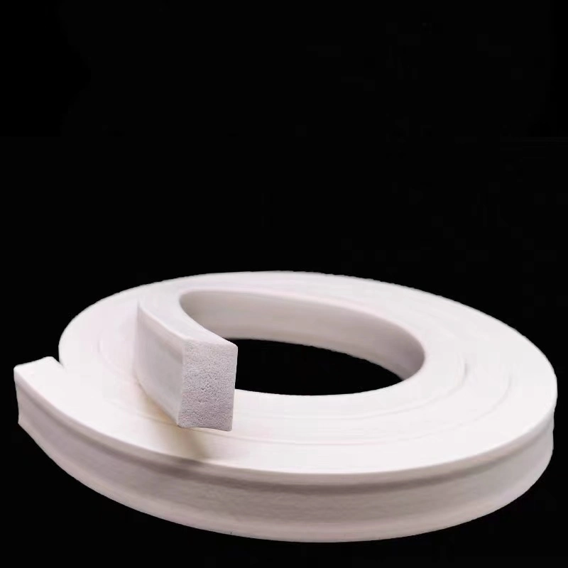 Custom Size Silicone Foam Strip Extruded Round/Square Flat Silicone Sponge Foam Rubber Seal Strip