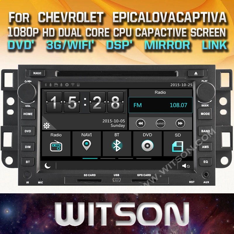 Witson Quad-Core Android 11 Car DVD GPS for Chevrolet Epica/Captiva Built in 16GB Inand Flash