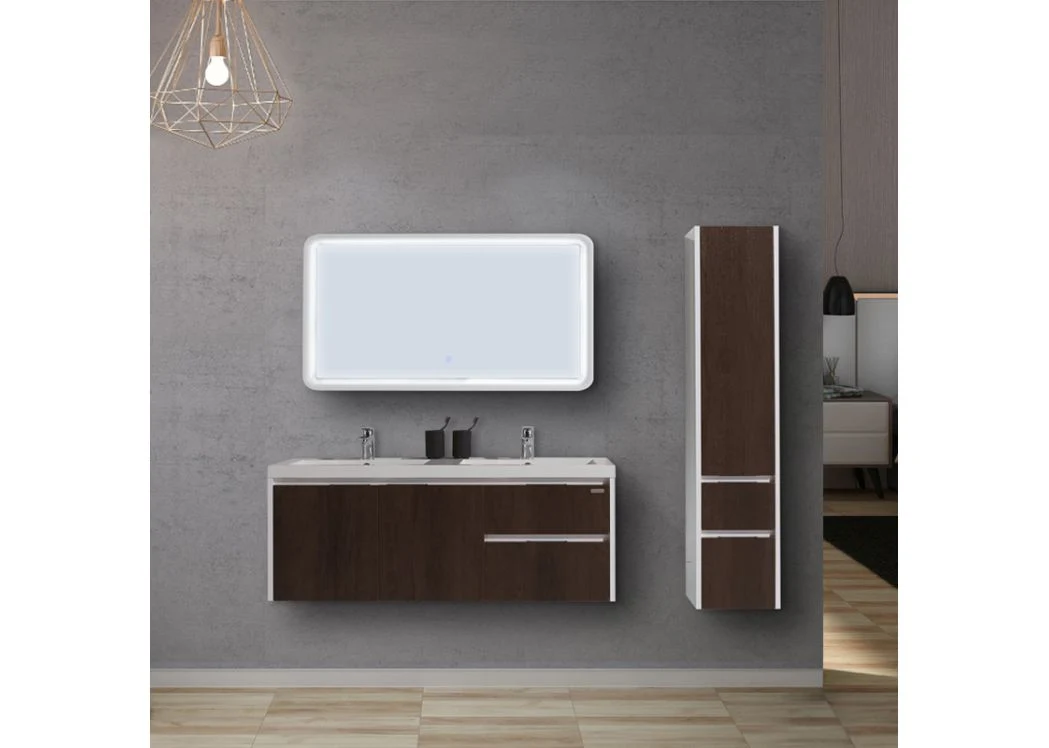 Wall Hung Bathroom Vanity 120cm Bathroom Furniture Set with Two Washbasin