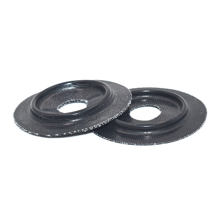 High Temperature Silicone Rubber Seals Molded Customized Fabric Reinforced Diaphragm Products