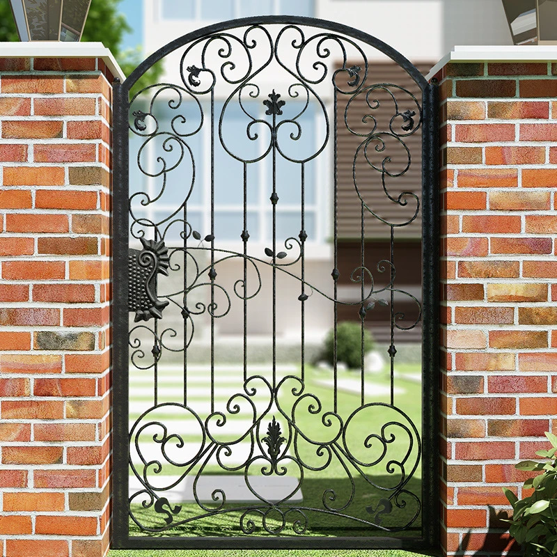 Moderno automático Swing Decorative Gate Design Hierro aluminio camino principal Puerta Villa Metal Puerta Jardín