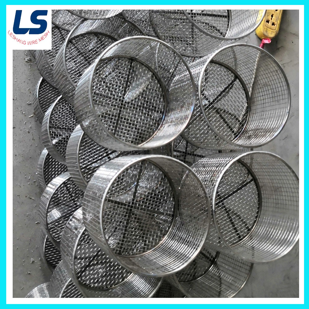 Cylindrical Stainless Steel SS304 Disinfect Wire Mesh Basket