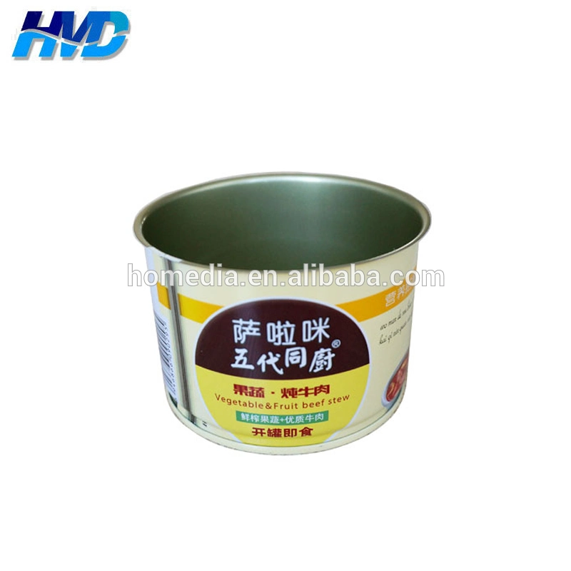 860# Full Color Printed Empty Round Tin Can for Package 300g