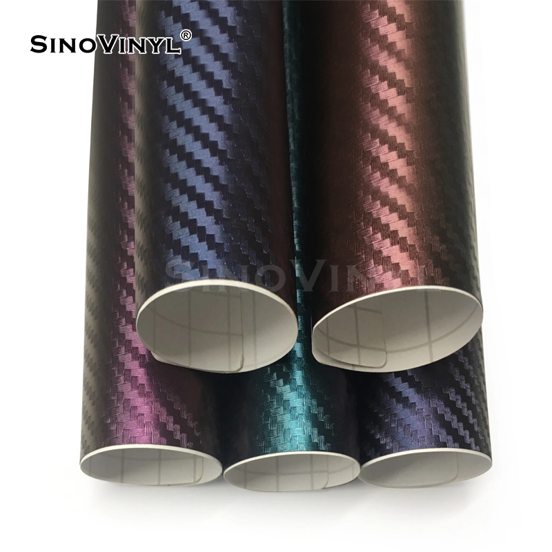 SINOVINYL Automobile Wraps Chameleon Carbon Fibre Vinyl Film Car